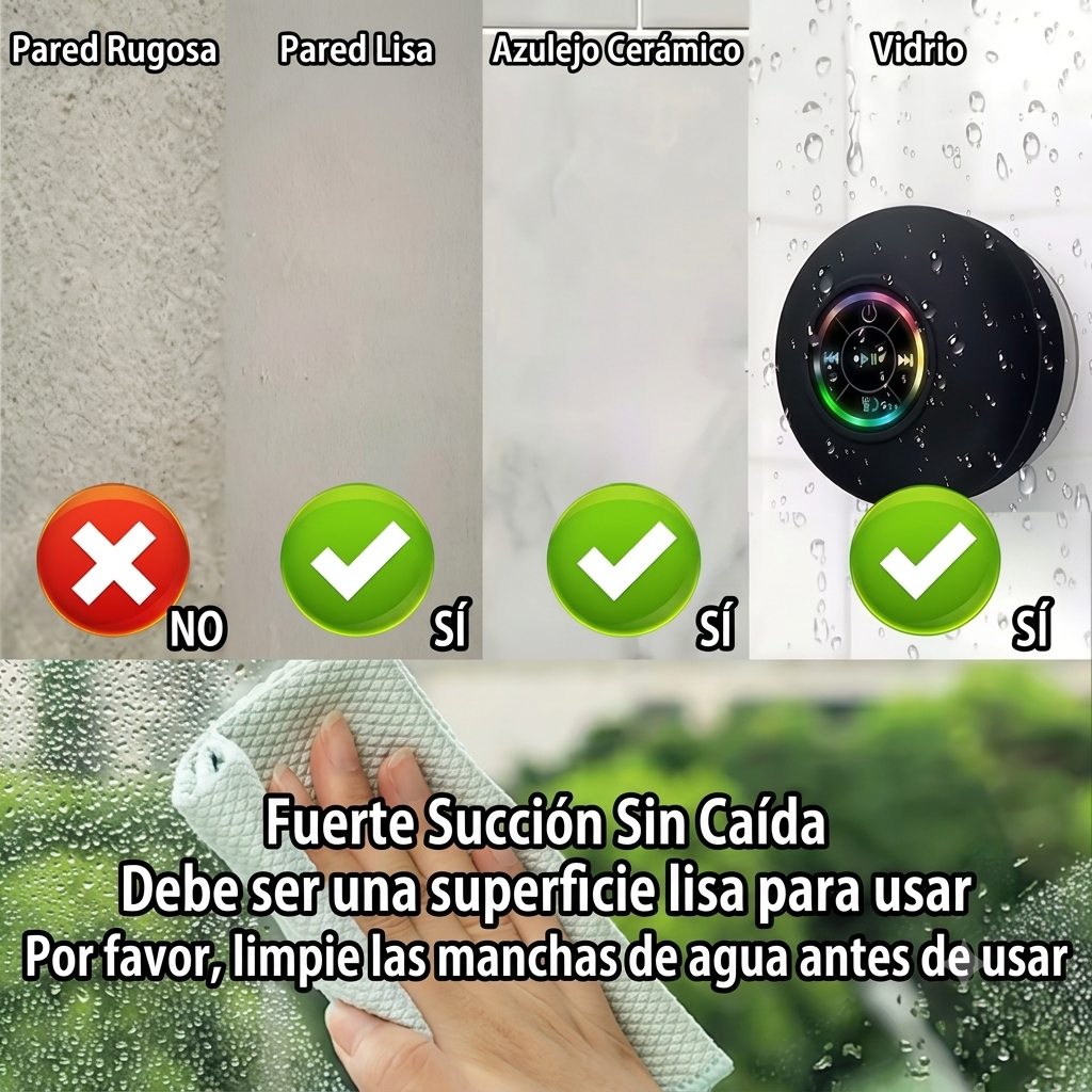 Altavoz Bluetooth Ducha Impermeable IPX4